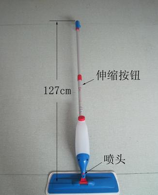 廠家直銷噴水拖把 鋁合金伸縮桿與360度旋轉設計，日常清潔新選擇